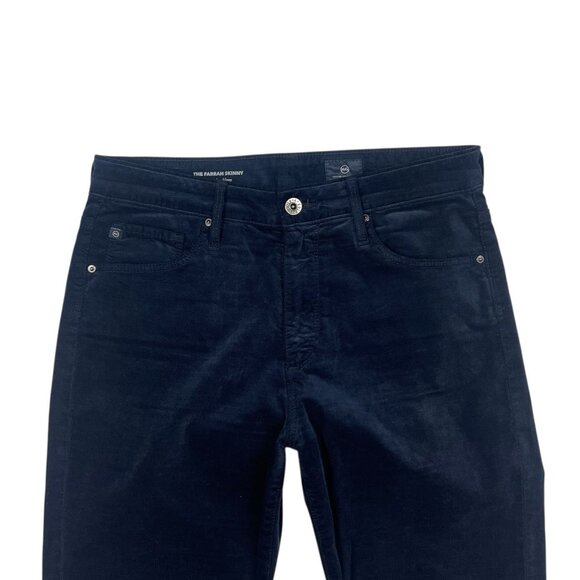 Adriano Goldschmied Farrah High Rise Skinny Jeans Pants Size 29 Navy Blue Velvet - Picture 6 of 10